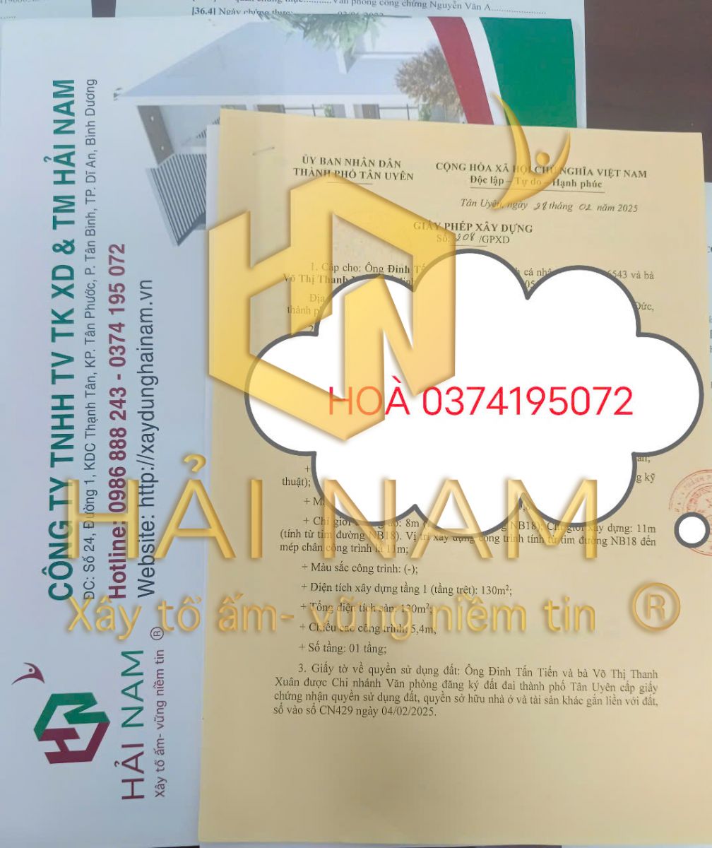 Dịch vụ cấp phép xây dựng tại Bình Dương
