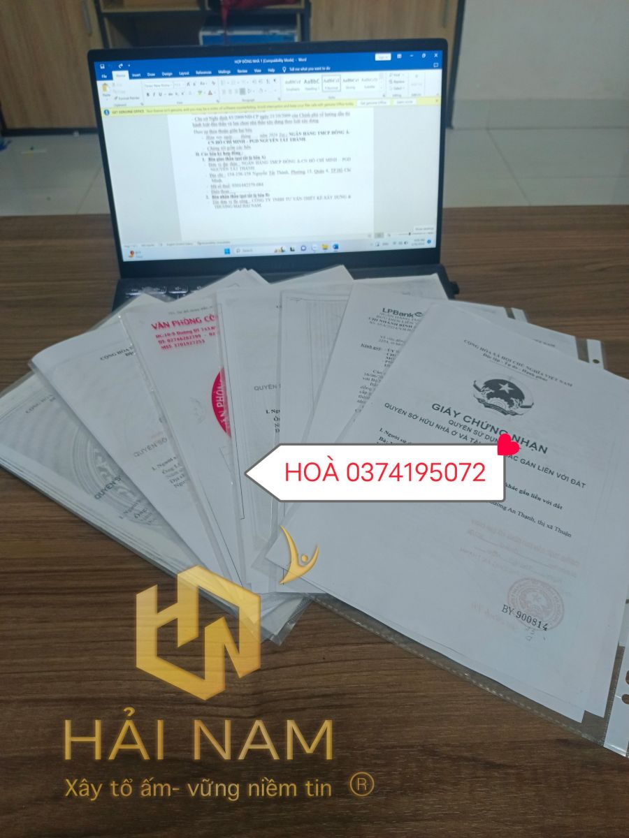Dịch vụ hoàn công uy tín Bình Dương