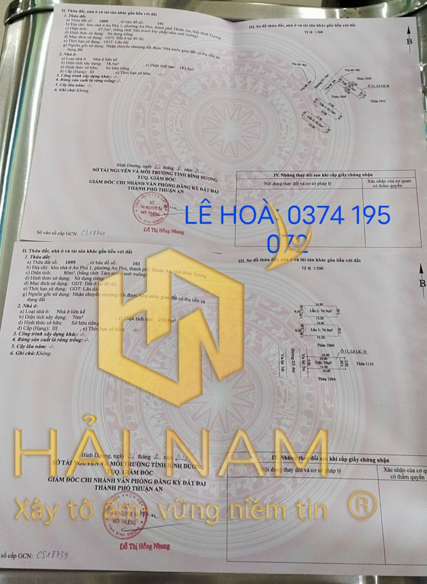 Hoàn công giá rẻ tại Bình Dương