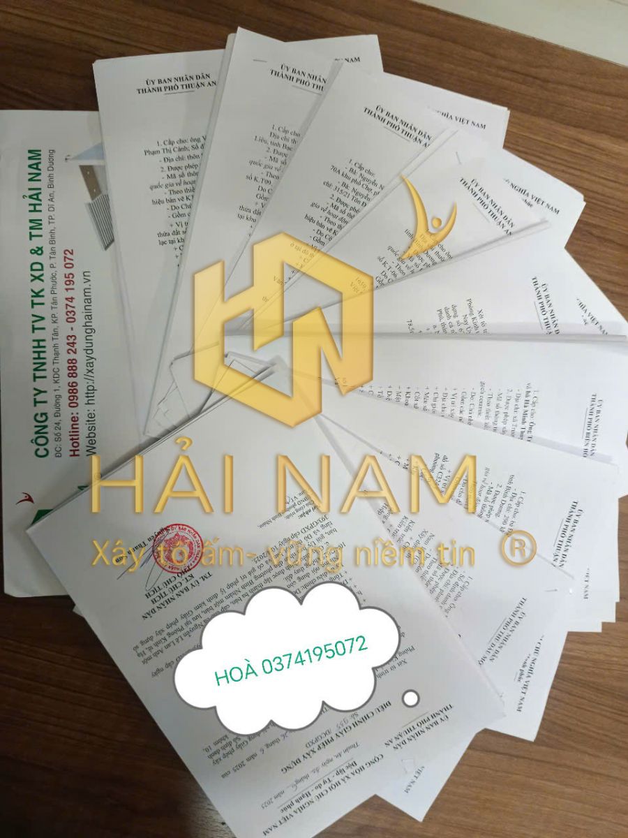 Xin giấy phép xây dựng nhà phố Bình Dương 1
