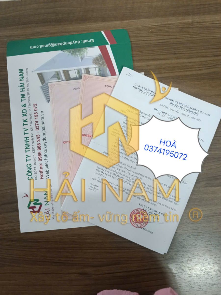 Xin giấy phép xây dựng phường Bình Cơ